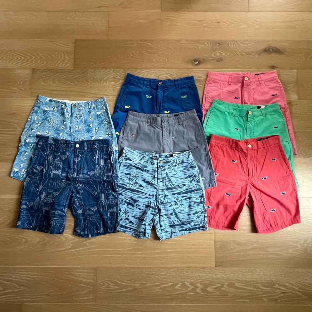 Vineyard Vines Men's Shorts 8 Pair Bundle Size 30
